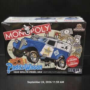 MPC Monopoly 1933 Willys Paddy Wagon 1/25 Model Kit MPC924M/12 New Sealed